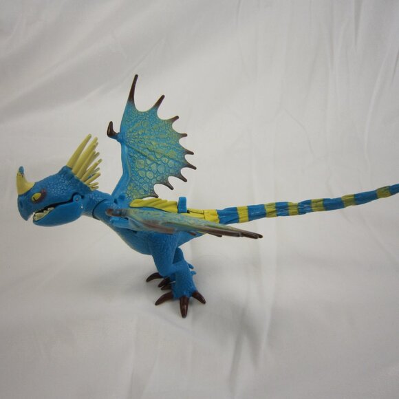 How To Train Your Dragon  Stormfly Nadder Power Dragon Blue Figure 2013 - Used - Picture 4 of 9